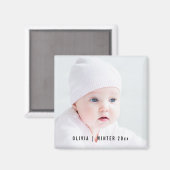 Aangepaste fotomagneet | Optionele tekstbedekking Magneet (Voorkant / Achterkant)