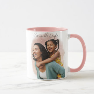 Aangepaste fotomok voor familie koppel mok