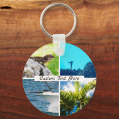 Aangepaste fotomontage sleutelhanger (Voorkant)