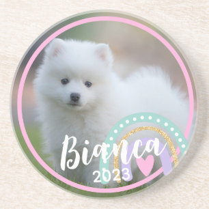 Aangepaste fotonaam Jaar Regenboog Zandsteen Onder Zandsteen Onderzetter