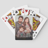 Aangepaste fotonaam Keepslag Memorable Gift Pokerkaarten (Achterkant)