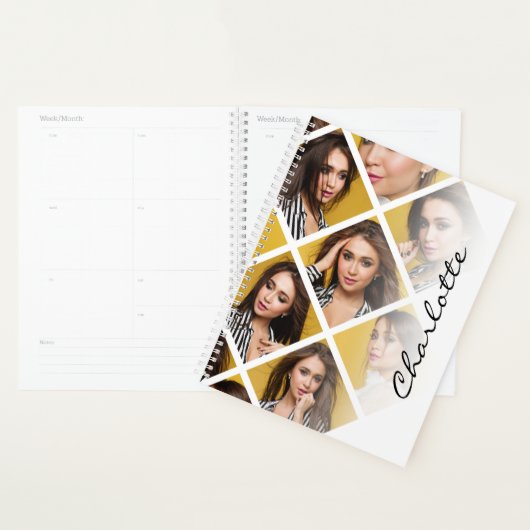 Aangepaste fotonaam Mode Stijl Modern Minimale Planner (Display)