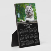 Aangepaste Fotonaam Motivatie Zwart 2026 Kalender Fotoplaat (Zijkant)