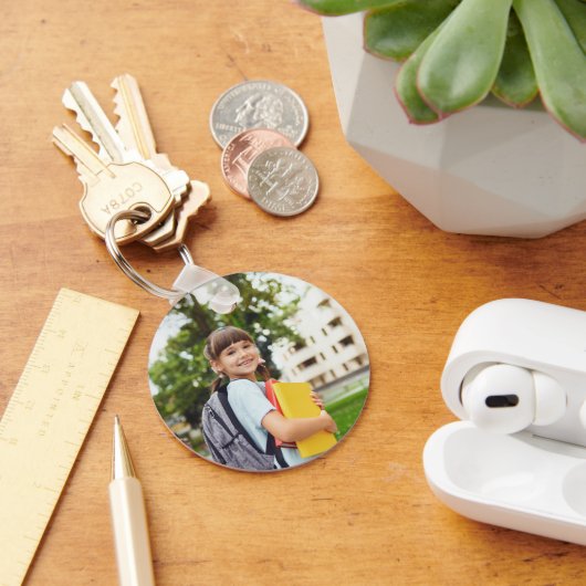 Aangepaste Fotonaam Star Sleutelhanger voor Kinder (Bureau)