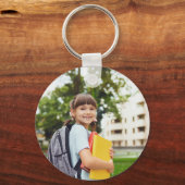 Aangepaste Fotonaam Star Sleutelhanger voor Kinder (Voorkant)