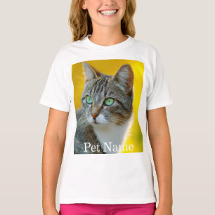 Aangepaste fotonaam tekst gepersonaliseerd t-shirt