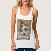 Aangepaste fotonaam tekst Gepersonaliseerde vrouwe Tanktop (Voorkant)