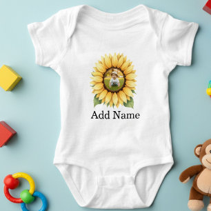Aangepaste Fotonaam Tekst Gepersonaliseerde Zonneb Romper