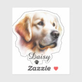 Aangepaste Fotonaam Waterdichte Vinyl Stickers (Vel)