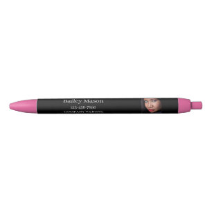 Aangepaste fotonaam zwarte inkt pen