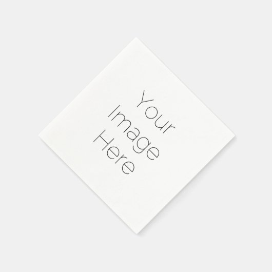 Aangepaste fotopapier servet – gepersonaliseerde b (Hoek)