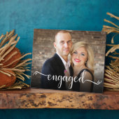 Aangepaste fotoplaat met betrokken script (Zijkant)