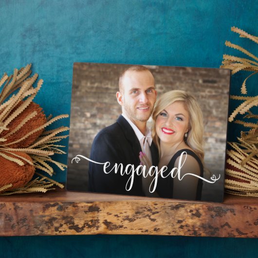 Aangepaste fotoplaat met betrokken script (Zijkant)