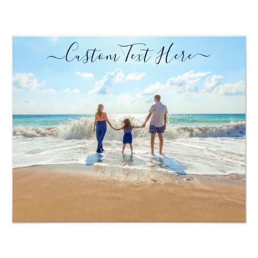 Aangepaste fotoprint met aangepaste tekst foto afdruk (Voorkant)