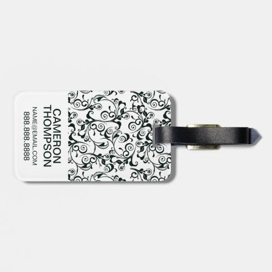 Aangepaste fotoprinter bagagelabel (Achterkant horizontaal)