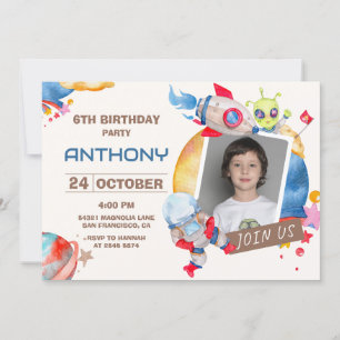 Aangepaste fotoruimte Birthday Kaart