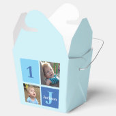 Aangepaste foto's 1e verjaardag bedankdoosjes (Geopend)