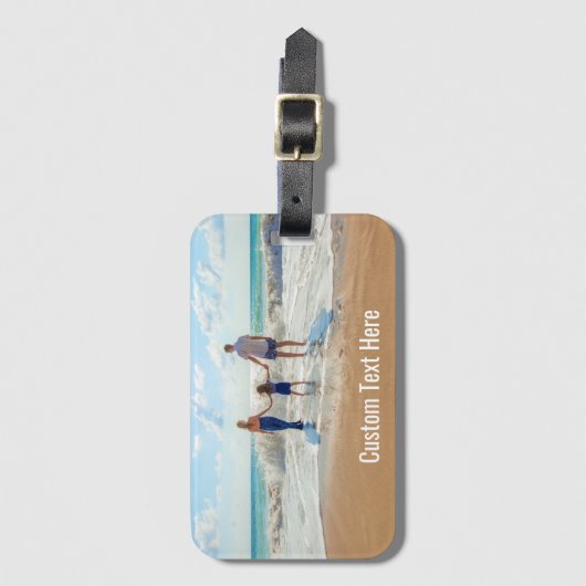 Aangepaste foto's Bagagelabel je foto's en tekst (Voorkant (verticaal))