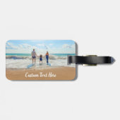 Aangepaste foto's Bagagelabel je foto's en tekst (Achterkant horizontaal)