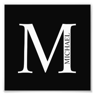 Aangepaste foto's en monogram foto afdruk