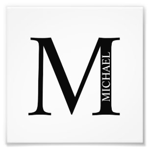 Aangepaste foto's en monogram foto afdruk