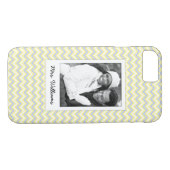 Aangepaste foto's en namen pastel Chevron Pattern Case-Mate iPhone Case (Achterkant (Horizontaal))