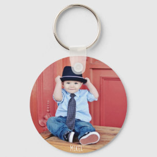 Aangepaste foto's en namen sleutelhanger