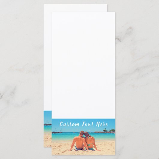 Aangepaste foto's en tekst - Uw eigen ontwerp - Li Menu (Voorkant / Achterkant)