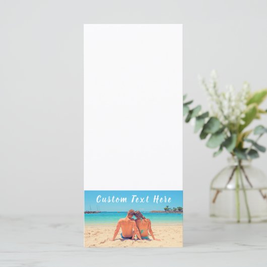 Aangepaste foto's en tekst - Uw eigen ontwerp - Li Menu (Staand voorkant)