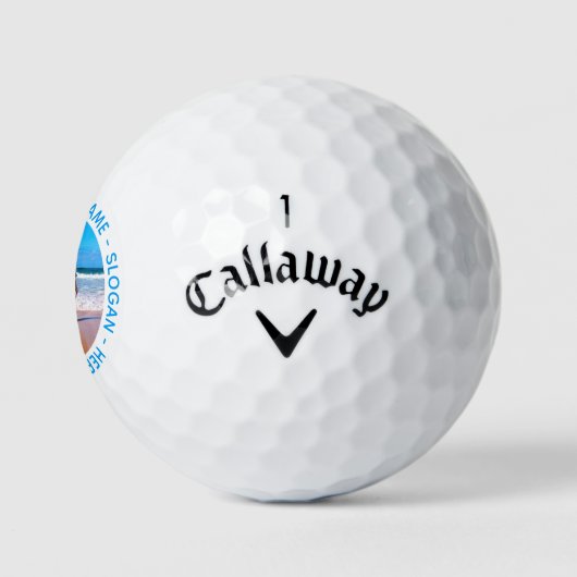 Aangepaste foto's en tekst - Uw eigen ontwerp - Uw Golfballen (Logo)