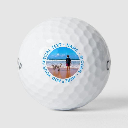 Aangepaste foto's en tekst - Uw eigen ontwerp - Uw Golfballen (Voorkant)