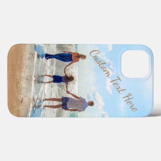 Aangepaste foto's en tekst - Uw zomerontwerp Case-Mate iPhone Case (Achterkant (horizontaal))