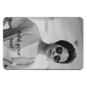 Aangepaste foto's en tekstmagneet magneet (Horizontaal)