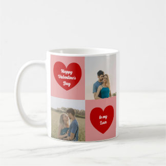 Aangepaste foto's harten grafische Valentijnsdag Koffiemok