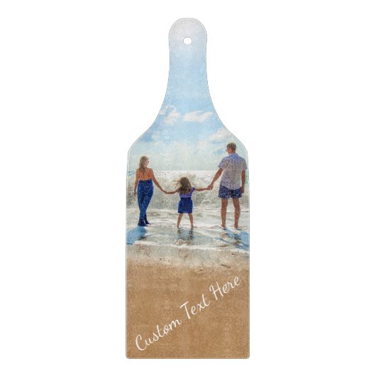 Aangepaste foto's Knipperen uw foto's en tekst Snijplank (Voorkant)