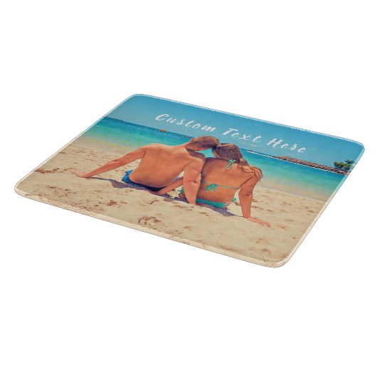 Aangepaste foto's Knipperen uw foto's en tekst Snijplank (Hoek)