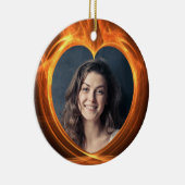 Aangepaste foto's met Oranje Afstuderen Keepomwill Keramisch Ornament (Rechts)