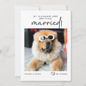 Aangepaste foto's Mijn mensen gaan trouwen Save The Date (Voorkant)