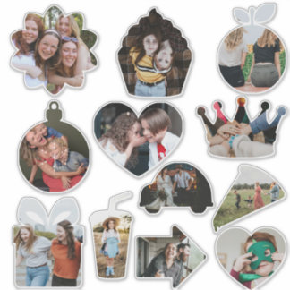 Aangepaste foto's Mooie Leuke Vormen Sticker