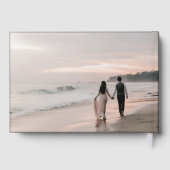 Aangepaste foto's namen datum bruiloft gastenboek (Achterkant)