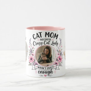 Aangepaste foto's & namen Kat Moeder Cadeau Mok