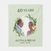 Aangepaste foto's op krans fleece deken (Voorkant)