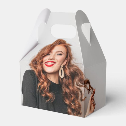 Aangepaste Foto's Party Selfie Afbeelding Fotograf Bedankdoosjes (Voorkant Zijde)