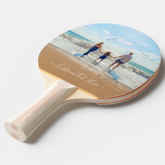 Aangepaste foto's pingelen pongpeddel Uw eigen ont Tafeltennisbatje (Voorkant Gekanteld)