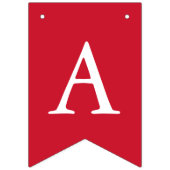 Aangepaste foto's Red White Happy Birthday Vlaggetjes (Derde vlag)