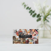 Aangepaste Foto's Rustieke Food Catering Business Visitekaartje (Staand voorkant)
