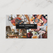 Aangepaste Foto's Rustieke Food Catering Business Visitekaartje (Voorkant)