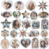 Aangepaste Foto's Schattigee Leuke Vormen Vinyl St Sticker (Voorkant)