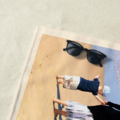 Aangepaste foto's Tekst Strandlaken met je gezin (In situ)