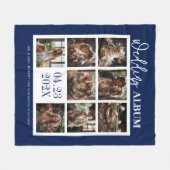 Aangepaste foto's Theme Wedding Album Fleece Deken (Voorkant (Horizontaal))